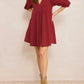 Entro - V Neck Baby Doll Dress