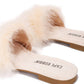 Cape Robbin - Women's Easter Furry Feather Sandals