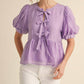 Jodifl - Miller Puff Sleeve Bow Top