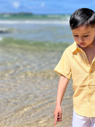 Eu e Henry - Camisa Newport para meninos com botões