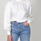 Frame - Foldover Mock Neck Blouse