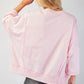 Easel - Love Patch Pullover Top