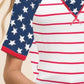 Bibi - Stripe Knit Star Print Tee