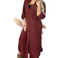 Style Usa - Maxi Gauze Shirt Dress