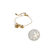 18k Gold Plated Pearl Shell and Starfish Charm Bracelet