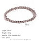 18k Gold Plated Stainless Steel Elastic Bead Bracelet