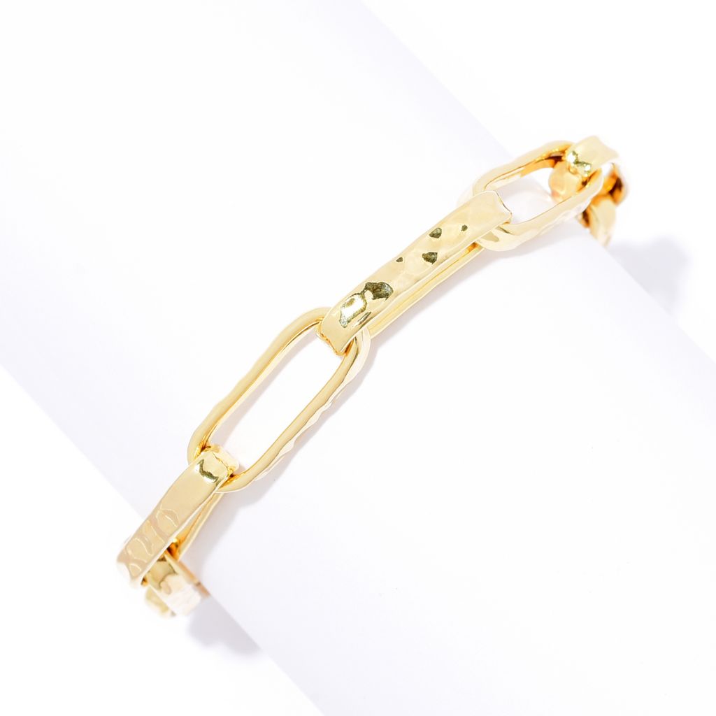 toscana-italiana-acqua-bagnata-choice-of-size-elongated-open-paperclip-link-bracelet