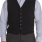 Colete de lã merino azul marinho da loja masculina da Bloomingdale's