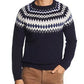 Suéter Fair Isle de lã merino da Bloomingdale's, azul, da loja masculina