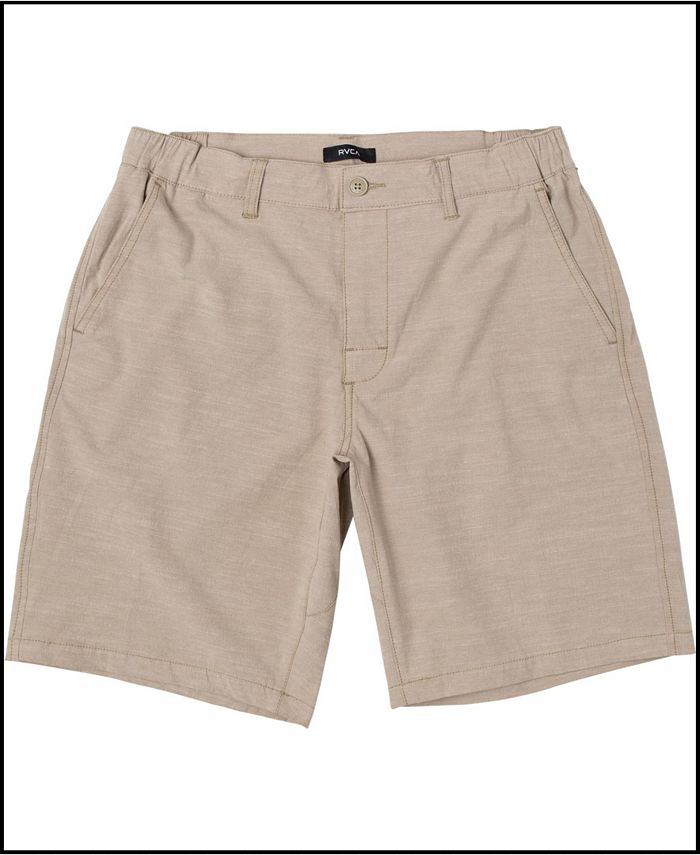 Shorts masculinos All Time Coastal Sol Walk da RVCA, cáqui, tamanho 38