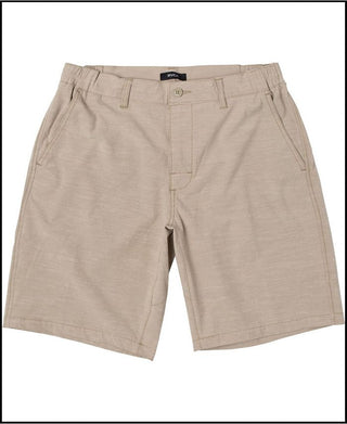 Shorts masculinos All Time Coastal Sol Walk da RVCA, cáqui, tamanho 38