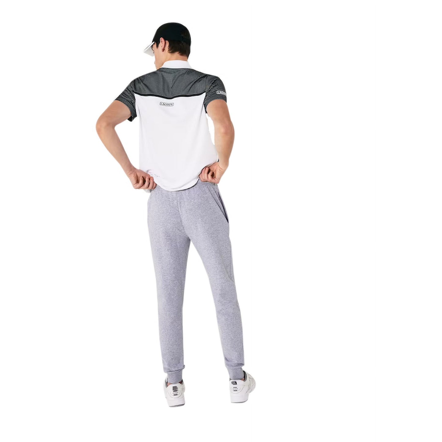 Calça Lacoste Sport Fleece Masculina Cinza Tamanho XXX-G