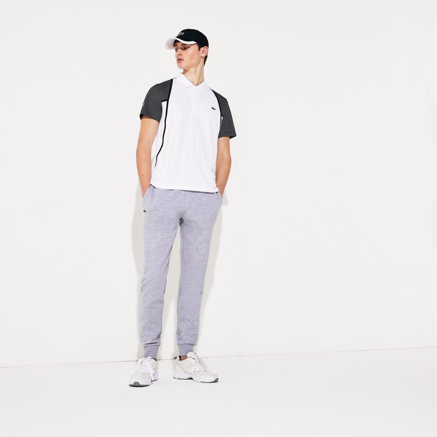 Calça Lacoste Sport Fleece Masculina Cinza Tamanho XXX-G