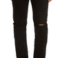 Calça jeans skinny fit FRAME L'Homme com fendas pretas, tamanho 33