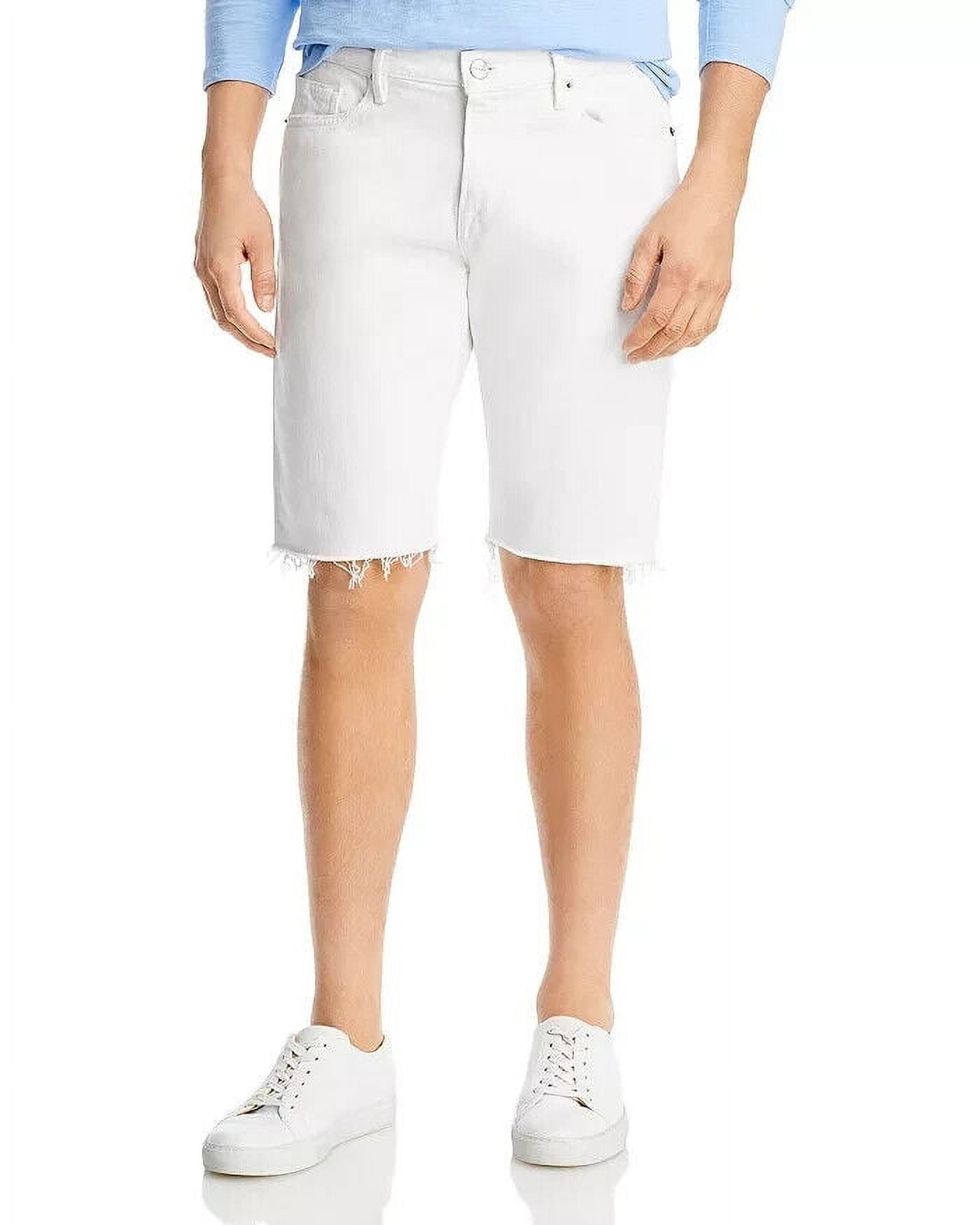Shorts jeans masculino com corte reto Frame L Homme em branco-sujo, tamanho 32R
