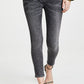 Calça jeans skinny cropped de cintura alta FRAME Le One, Hughes, tamanho 2