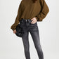 Calça jeans skinny cropped de cintura alta FRAME Le One, Hughes, tamanho 2