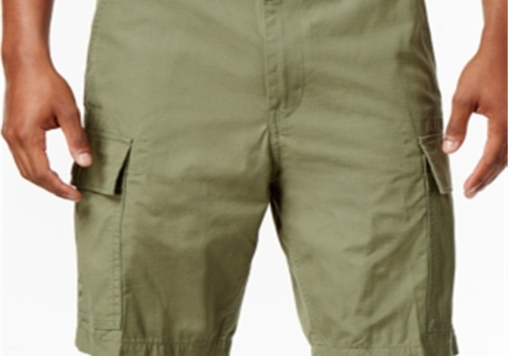 levis-men-cargo-shorts-loose-fit-in-green-size-medium