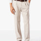 Calças Dockers Masculinas Grandes e Altas Easy Classic Plissadas Caqui Stretch Bege