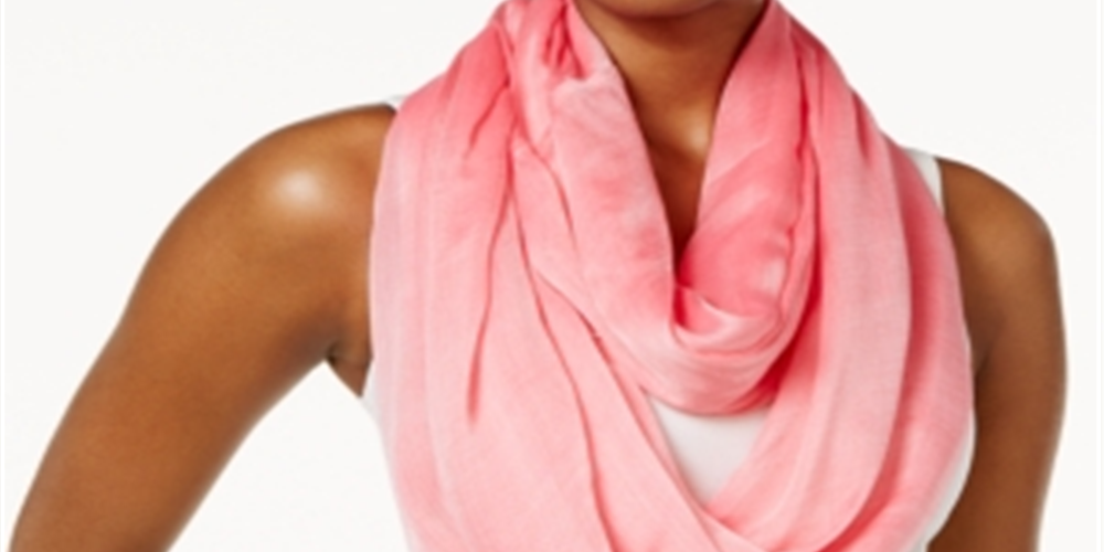 Calvin Klein Lenço Leve Infinity Feminino Rosa Tamanho Regular