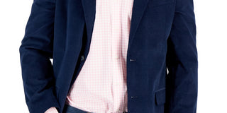 Nautica Men's Modern-Fit Active Stretch Corduroy Sport Coat Blue