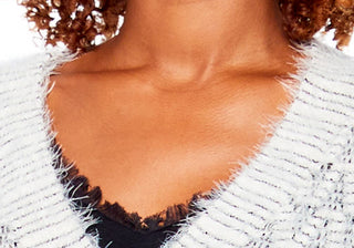 Cardigan NIC+ZOE Fluffy Mix em mistura neutra tamanho grande