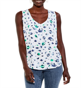 Regata feminina verde multiuso para festa no jardim, tamanho extrapequeno, NIC+ZOE