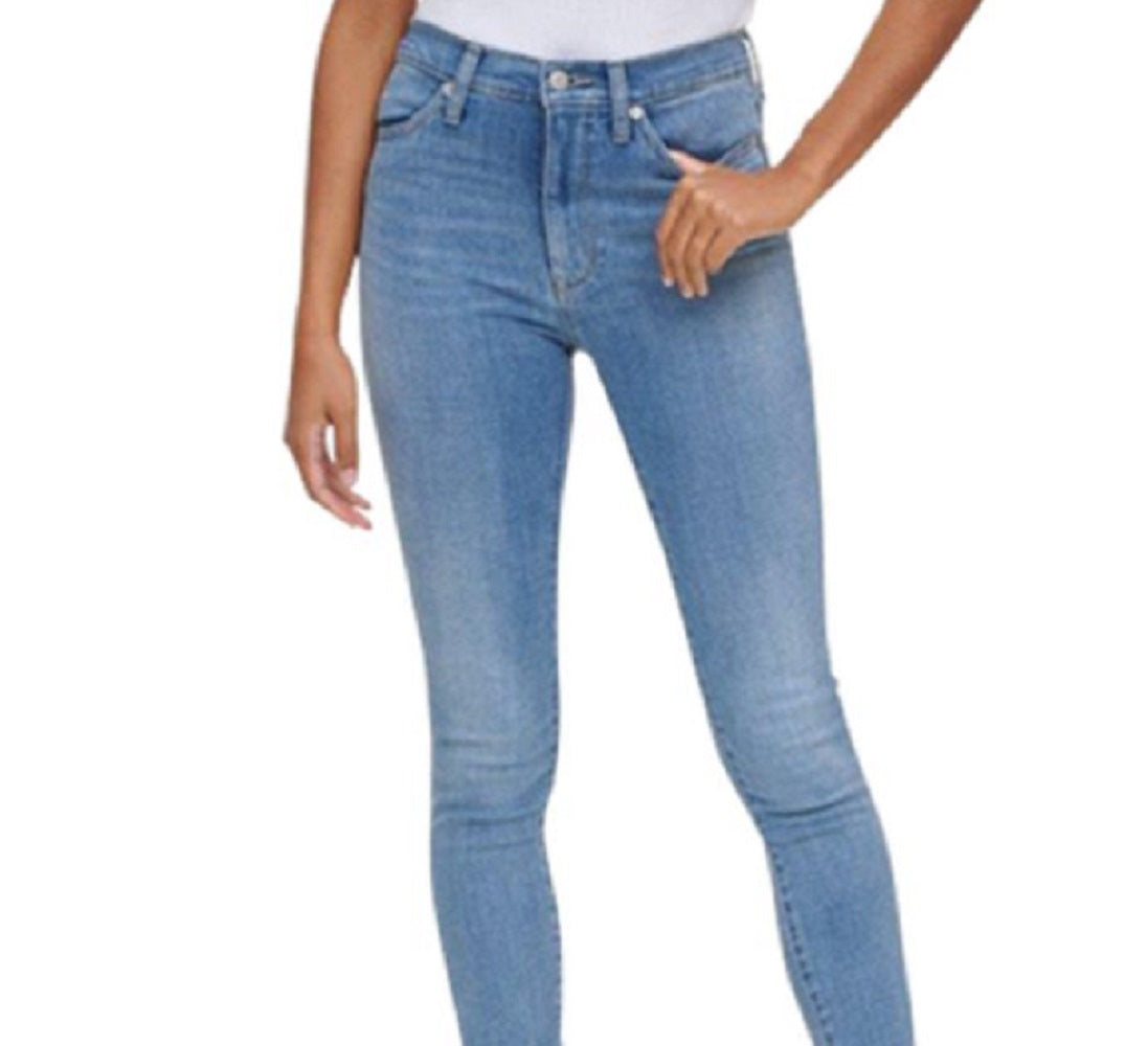 Calça Jeans Tommy Jeans Feminina Cintura Alta Azul Tamanho 24