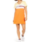 Vestido camiseta feminino Tommy Hilfiger com estampa tie-dye e logo Ombre, amarelo, tamanho médio