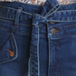 Calça jeans flare slim de cintura alta Veronica Beard Giselle em Oxford lavado, tamanho 24