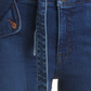 Calça jeans flare slim de cintura alta Veronica Beard Giselle em Oxford lavado, tamanho 24
