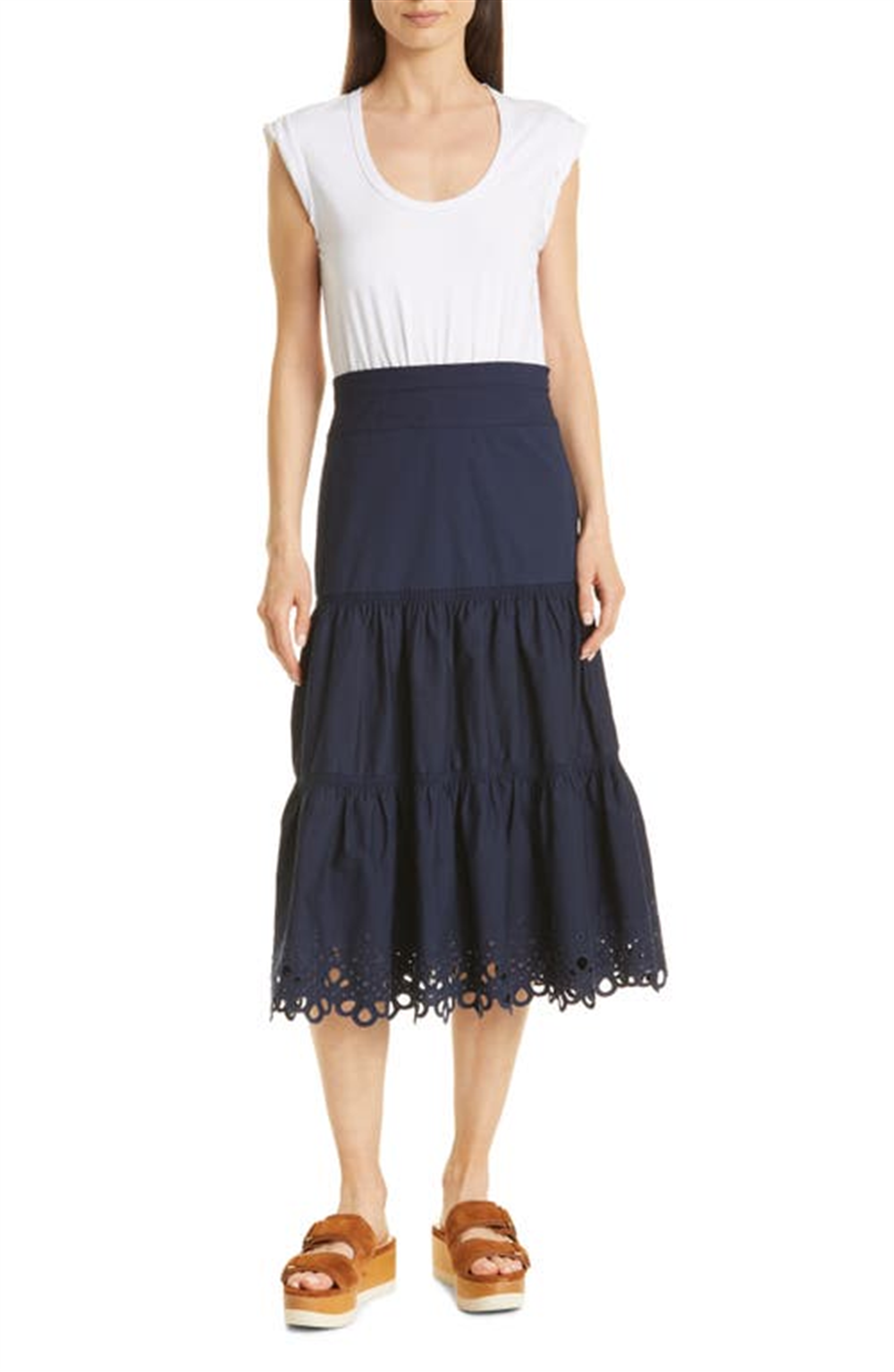 veronica-beard-womens-white-amaia-tiered-eyelet-dress-size-large