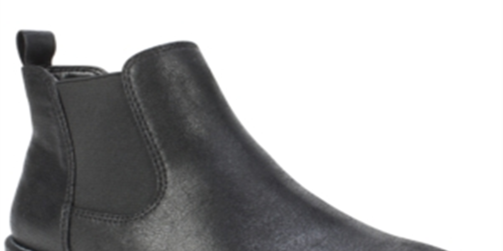 Botas femininas Seven Dials com salto bloco, acolchoadas e elásticas Maggie, bico redondo, pretas, tamanho 6 M