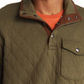 Jaqueta Ralph Lauren Masculina de Malha Dupla Acolchoada em Mistura de Algodão Verde Tamanho XX-G