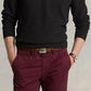 Suéter Ralph Lauren Masculino de Malha de Algodão com Zíper 1/4 Preto Tamanho X-G