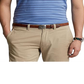 Camisa polo masculina Ralph Lauren Classic Fit listrada de algodão macio, azul, tamanho extragrande