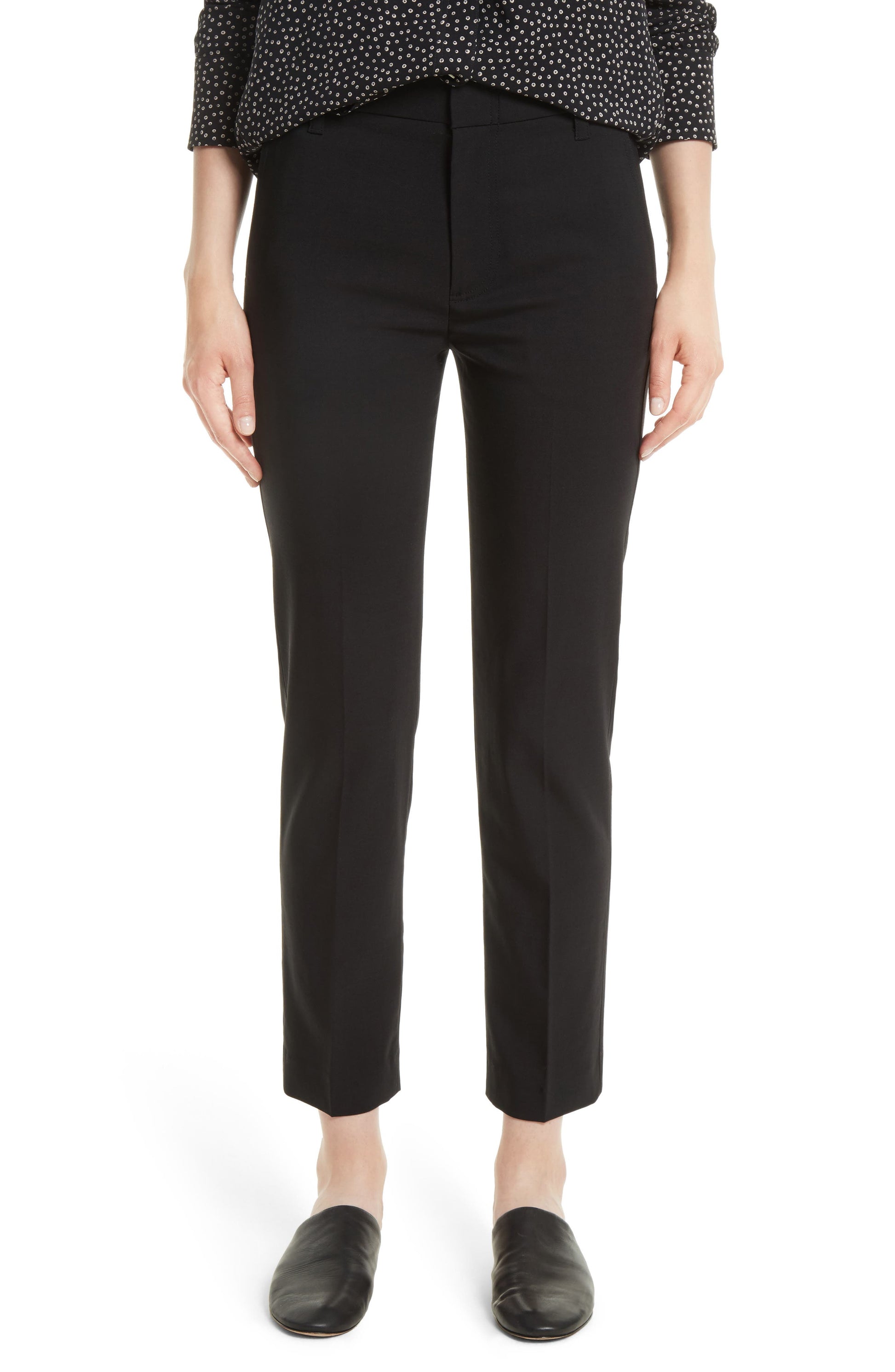 womens-black-tapered-ankle-trousers