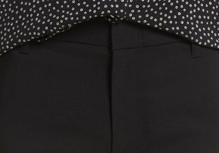 Calças femininas Vince pretas afuniladas até o tornozelo - tamanho 12