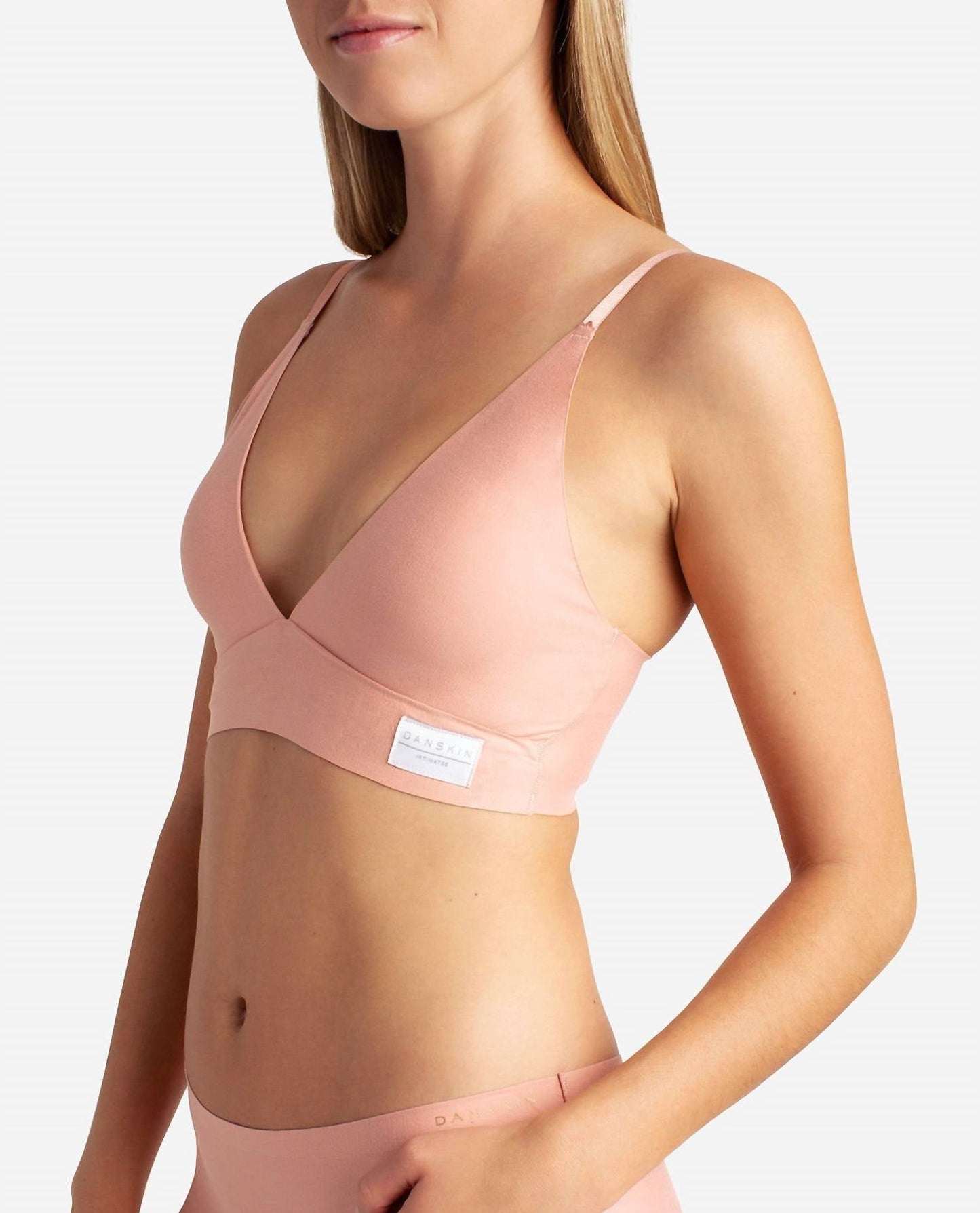 Danskin - 2-pack Brushed Micro Laser Lounge Plunge Bra