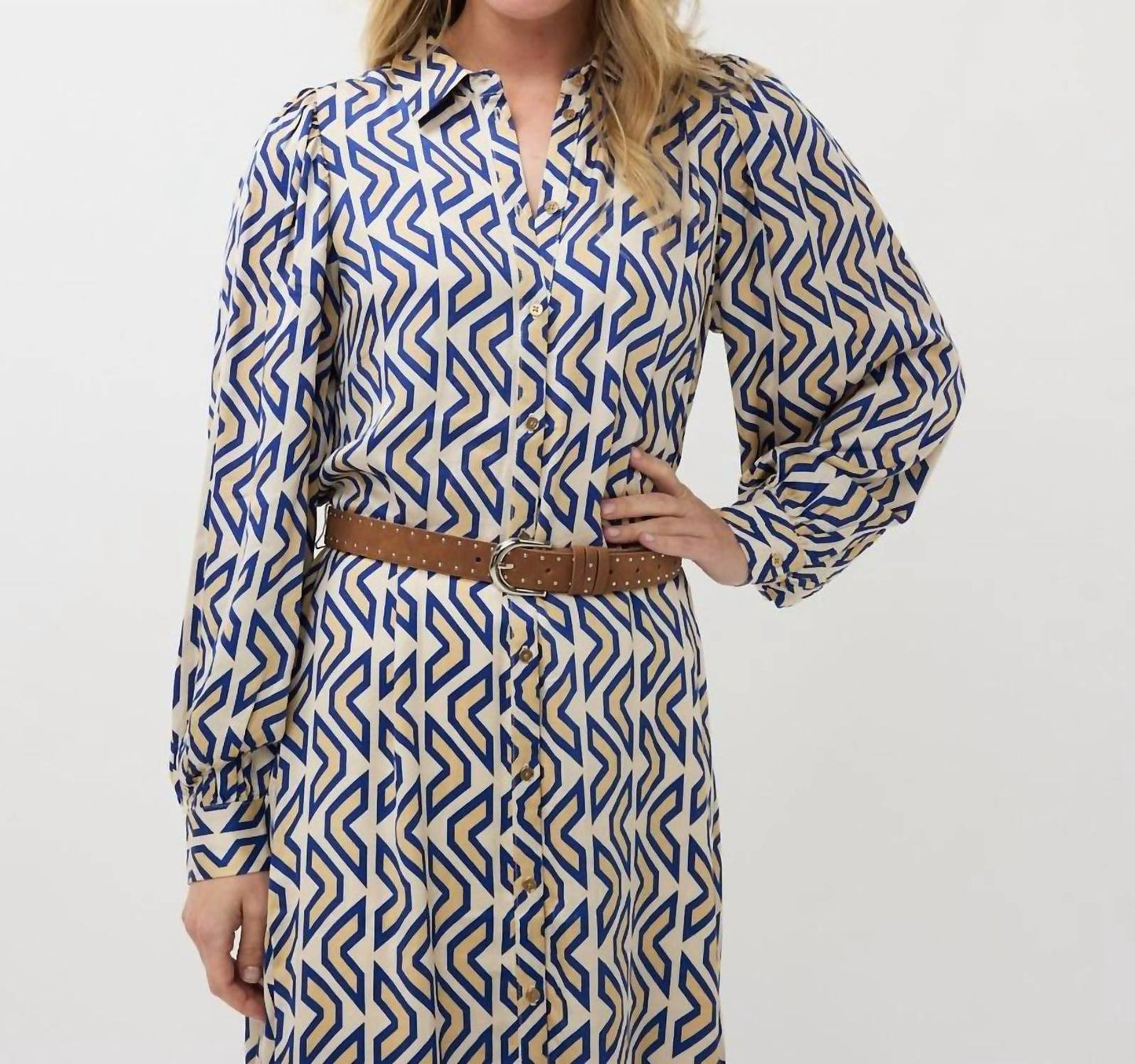 Esqualo - Utopia Graphic long dress