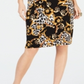 Vestido tubinho estampado feminino Thalia Sodi bege tamanho médio