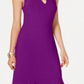 Vestido longo feminino Thalia Sodi com babados e bainha roxa, tamanho grande
