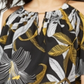Blusa feminina Thalia Sodi com estampa de ombro vazado, amarela, tamanho XX-G