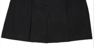 Shorts plissados ​​com zíper feminino Danielle Bernstein, preto, tamanho 14