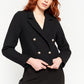 Blazer Cropped de Tweed Feminino Royalty By Maluma Preto Tamanho X-S