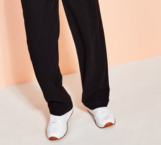 Calças plissadas com punho masculinas Royalty By Maluma, pretas, tamanho G