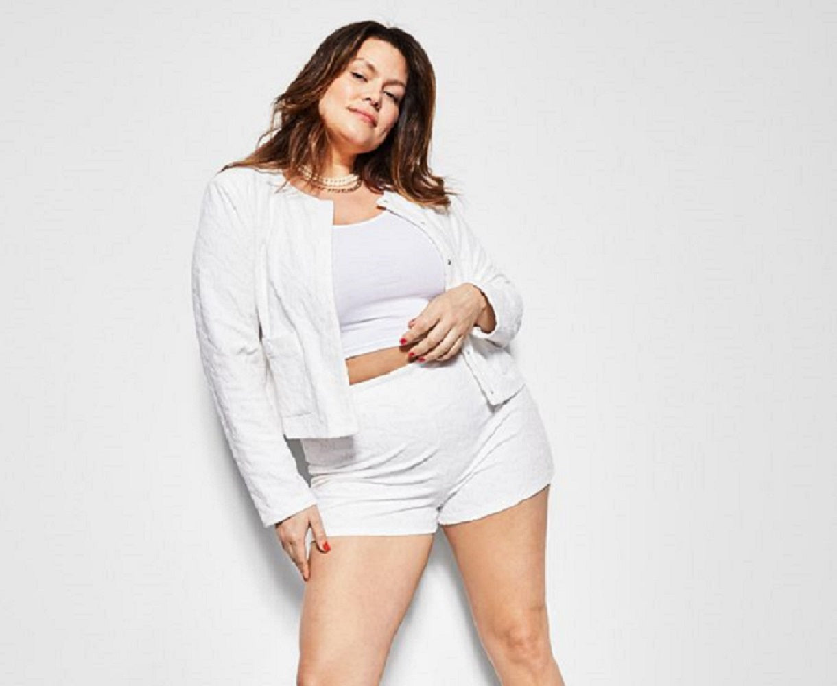 Jaqueta feminina Royalty By Maluma com estampa de coroa e felpa francesa, branca, tamanho X-G