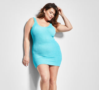 Vestido curto justo feminino Royalty By Maluma azul