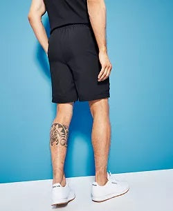 Calção de banho masculino Royalty By Maluma Relaxed Fit com cinto e 7 peças, preto, tamanho XX-G