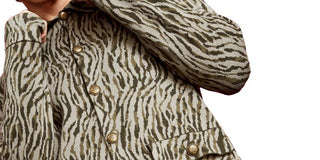 Jaqueta de suéter jacquard relaxada masculina Royalty by Maluma, bege, tamanho extragrande